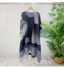 Pleated Printed Skirt Spring Autumn Temperament Plus Size Large Swing High Waist Casual Dresses for Women