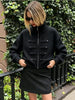 Casual Women's Cardigan Sweater Turtleneck Zippers Full Sleeve Button Decoration Lady Coats Autumn Female Knitwear