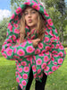 Printed Loose Thicken Coats Women Full Sleeve Zippers Hoodie Warm Outwears Female Autumn Winter Lady Jackets Chic