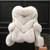 Winter Imitation Fox Fur Short Young Coat Temperament Motorcycle style fur Coats Warm Female Parkas