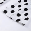 Casual Polka Dot Dress Women's Slim O-neck Full Sleeve High-Waisted Floor-Length Dresses Spring Autumn Robes