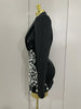 Sparkly Crystal Chains Pearls Long Sleeve Mini Dress Women Birthday Evening Party Nightclub Outfit Singer Wedding Costume