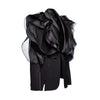Spliced Mesh Ruffles Casual Blazer For Women Lapel Long Sleeve Tide Loose Fit Jacket Spring Autumn A165