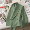 Blazer Women Short Jacket Spring Autumn Korean Casual Long Sleeved Chic Office Lady Blazers Clothing Female Top Coat