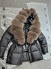 Lagabogy Real Fox Fur Collar Winter Women Hooded Puffer Jacket 90% White Goose Down Coat Female Thick Waterproof Outerwear