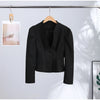 Chic Waist Cinched Women's Jacket Stand Collar Single Breasted Slim Blazer Coat Lady Spring Casual Slim Commute Outerwears