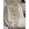Autumn Winter Korean Sweater Cardigan Women Long Sleeve Casual White Loose Knitwear Ladies Sweater Jacket Female Top