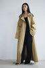 Spring Autumn Oversized Khaki Extra Long Trench Coat for Women Raglan Sleeve Sashes Double Breasted Clothes Overcoat