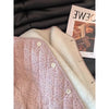 Chic Floral Corduroy Jacket for Women - Korean Loose Fit Round Neck Long Sleeve Cotton Top Warm Versatile Autumn Winter Shacket