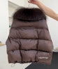 Lagabogy Loose Parkas Outwear Large Real Natural Fur Collar Winter Puffer Jacket Women Thick Warm Duck Down Coat Female
