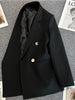Women Suit Blazer Elegant Coat Spring Autumn Korean Blazer Double Breasted Jacket Solid Ladies Tops Clothes