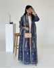Pleated Print Foldable Collar Women's Long Sleeve Trench Coat Winter Original Design Cardigan Coat