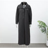 Black Stand Collar Trench Coat Women Casual Long Sleeve Single-breasted Loose Windbreaker Lady Autumn High Street Outwear