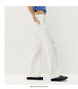 Women Jeans Panel Raw Hem Flare Leg Retro Street Style Slim Long Denim Pants Spring Urban Daily Wear