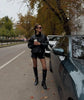 Solid Leather Moto Jacket For Women Winter Turtleneck Retro Coats Asymmetry Elegant Vintage PU Jackets