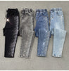 Korean Spring Autumn drilling Elastic Jeans Women's Loose High-waisted Haren Denim Pants Female Casual Wild Jeans