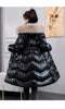 Winter Large Fur Collar Belt Thicken Down-cotton Jacket Women's Mid-length Coats Warm Slim Puffer Jacket Windbreaker Jacket