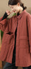 Retro Thickened Cotton Coat Women's Big Pocket Medium-Length Casual Large Size Quilted Winter Jacket W961