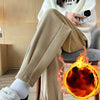 Autumn Winter Thickened Warm Harem Pants Women Versatile Casual Loose Corduroy Pants Lady Elastic Waist Plus Velvet Trousers