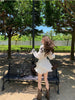 Autumn White Chiffon Dress Women Casual Long Sleeve Y2k Mini Dress Even Party Elegant One Piece Dress Korean Chic