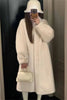 Ladies Stand Collar Mink Plush Outwear Women Leisure Long Sleeves Thicken Fur Coat Winter Female Long Faux Fur Jacket
