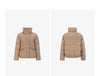 Women's 90% White Duck Down Jacket Autumn High Neck Windproof Fluffy Cocoon Silhouette Warm Outerwear
