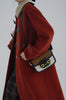 Lamb Wool Collar Duffle Coat Women Long Wool-Like Overcoat Elegant Loose Fit Warm Winter Outerwear Clothing