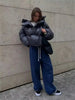 Winter Warm Puffer Jackets Women's Loose Parkas Coat Hooded Bread Jacket Outwear Cotton-padded Solid Quilted Jacket