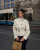 Spring Autumn With Belt Trench Coat Women Stand Collar Double Breasted Jacket Coat Long Sleeve Street Windbreaker Coat