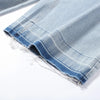 Y2K Women's Diamond Star Blue Jeans High Waist Pockets Zipper Wide Leg Denim Pant Summer Autumn Lady Street All-match Pants