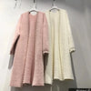 Imitation Mink Velvet Cardigan Sweater Jacket Women Autumn Winter Korean Loose Elegant Knitted Coat Female Tops