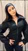 Casual Women's Waist Cinched Cropped Jackets Lapel Zipper Puff Sleeve Female Coats Spring Lady Commute Outwear