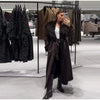 Fluffy Faux Fur Long Coats With Belt Women Winter Thicken Long Sleeve Lace Up Jackets Female Street Chic Outerwear