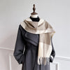 Winter Cashmere Scarf Women Design Warm Pashmina Blanket Poncho Scarves Female Shawl Wraps Thick Foulard Bufanda