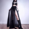 Punk Faux Leather Cropped Jacket Women Spring Streetwear Sexy Slim Fit Rivet PU Blouse Top