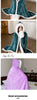 Women Wearable Blanket Sherpa Fleece Thick Warm Blanket Cape Blanket with Sleeves Blanket for Women Wife Mom Daughter Girls