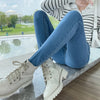 Women Stretch Jeans Lady Slim Skinny Pencil Jeans High Waist Vintage Pants Girls Leggings Straight Leg Korea Trousers