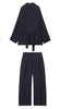 Turn Down Collar Loose Top Jacket Women Autumn Two-piece Sets