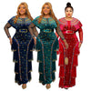 Bodycon Long Maxi Dress African Dresses for Women Sexy Spring African Women Long Sleeve Plus Size Long Dress