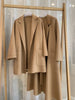 Winter Casual Adjustable Waist Wool Coat Women Water Ripples Woolen Coat Jackets Female Autumn Camel Coat Commuting