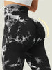 Czguke 2-Piece Women's Tie Dye Pants Sports Leggings Seamless High Waisted Push Ups Women's Fitness and Exercise Clothes