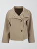 Women Stand Collar Spring Woolen Coats Single Breasted Loose Female Long Sleeve Jacket Office Lady Street Short Coat