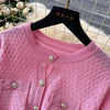 Brand Women Knitted Maxi Dress Aesthetic Y2K Single-breasted Shirt Sweater Dress Lady Party Vestidos