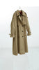 Classic Khaki Color Padded Thickened Trench Coat, Mid-Length British Style Jacket for Women, Fall/Winter