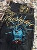 Harajuku Y2k 2000s Women Clothing Vintage Statue of liberty Diamonds Jeans Casual Denim Pants High Waist Straight Wide Leg Jeans
