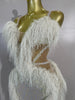 Women Sexy Sparkly Diamonds Tassel Mesh Transparent Long Dress Evening Prom Celebrate Birthday Party Dress Photoshoot Stage Wear
