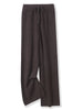 100% Merino Wool Pants Women Autumn Winter Casual Wide Leg Trousers Middle Seam Style Knitted Cashmere Soft Lace-up Pants