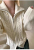 100%cashmere cardigan for women high neck loose and soft sweater for autumn and winter wool knitted sweater thickened coat