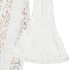 White Maxi Wedding Guest Dress Women Elegant Off The Shoulder evening party dresses red lace flare sleeve dress