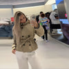 Elegant Double Belt Women Windbreaker Casual Khaki Long Sleeve Lapel Button Female Jacket Autumn Winter Lady Streetwear